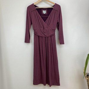 Womens Burgundy Dress